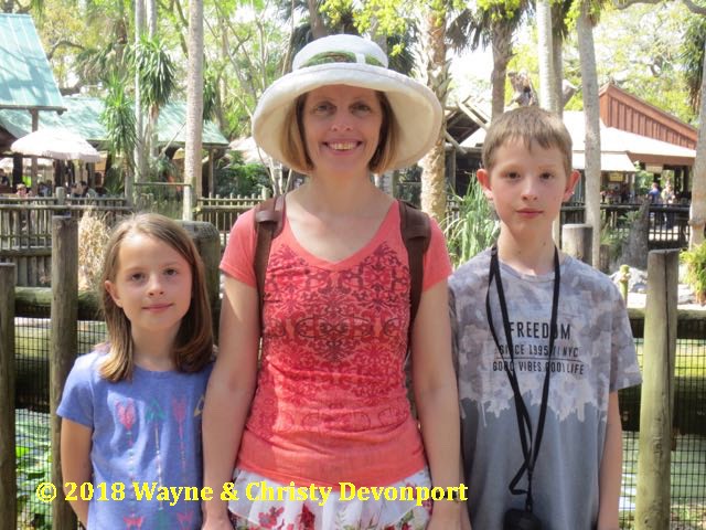 Denali, Christy, and Colby at the Alligator Park