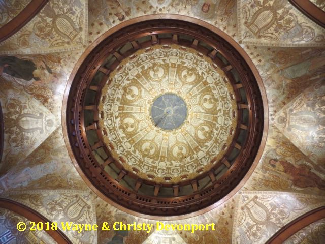 Flagler College - dome in the lobby