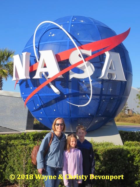 Christy, Denali, and Colby and the NASA meatball