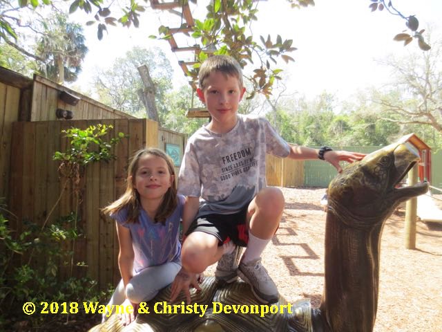 Colby and Denali at the playground